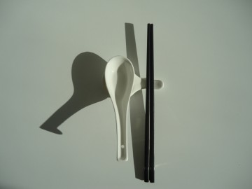 Porseleinen eetstokjeshouder / lepelhouder / amusehouder