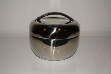 Zilverkleurige RVS bento pod box